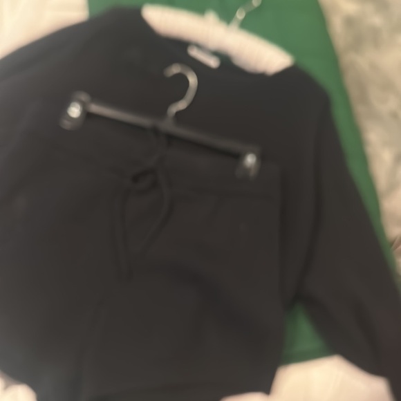 Reformation Cort Ribbed Sweater AND shorts Size Medium, in Gossamer - Picture 12 of 15